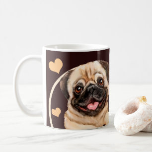 Pug Puppy Dog Elke snack die je maakt Koffiemok