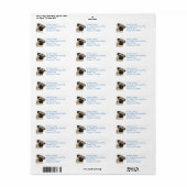 Pug Puppy Hond Retouradres Naam Label (Full Sheet)