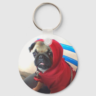 Pug Puppy Hoodie Sleutelhanger