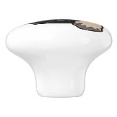 PUG PUPPY KERAMISCHE KNOP (Zijkant)