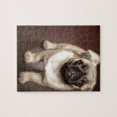 Pug Puppy Legpuzzel (Horizontaal)