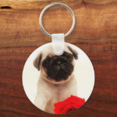 Pug puppy sleutelhanger (Voorkant)