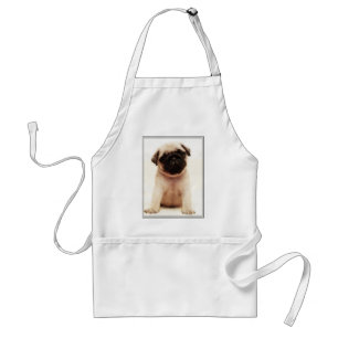 Pug puppy standaard schort