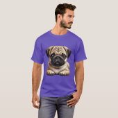 Pug Puppy T-shirt (Voorkant volledig)