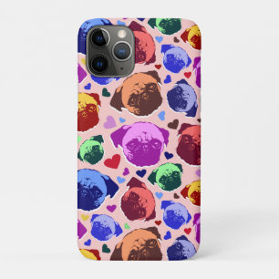 Pug Puppypuppy Honden PopArt Retro Stijl iPhone 11 Pro Hoesje