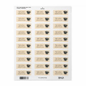 Pug Retouradreslabel Etiket (Full Sheet)