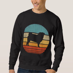 Pug Retro  60s 70s Zonnevaste Hondenliefhebbers Ma Trui