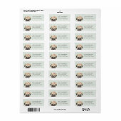 Pug Return Address Labels (Full Sheet)