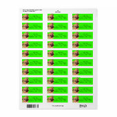 Pug Return Address Labels (Full Sheet)
