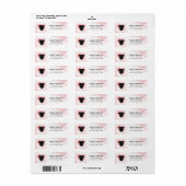 Pug Return Address Labels (Full Sheet)