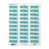 Pug Return Address Labels (Full Sheet)