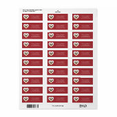 Pug Return Address Labels (Full Sheet)