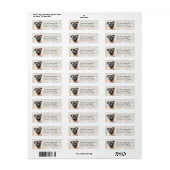 Pug Return Address Labels (Full Sheet)