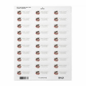 Pug Return Address Labels (Full Sheet)
