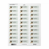 Pug Return Address Labels (Full Sheet)