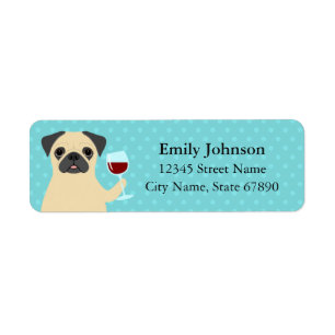 Pug Return Address Labels