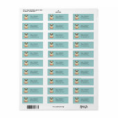 Pug Return Address Labels (Full Sheet)
