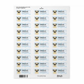 Pug Return Address Labels (Full Sheet)