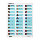 Pug Return Address Labels (Full Sheet)
