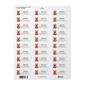 Pug Return Address Labels (Full Sheet)