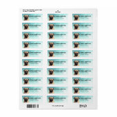 Pug Return Address Labels (Full Sheet)