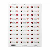 Pug Return Address Labels (Full Sheet)
