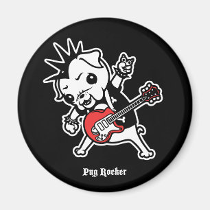 Pug Rocker Magneet