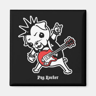 Pug Rocker Magneet