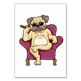 Pug-roker Werkelijke koele pug Dog Kaart