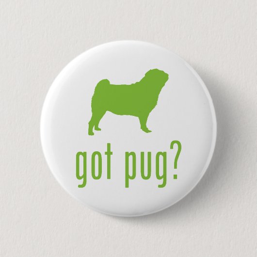 Pug Ronde Button 5,7 Cm (Voorkant)
