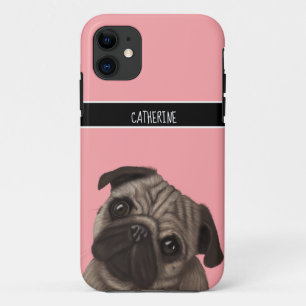 Pug roze iPhone 11 hoesje