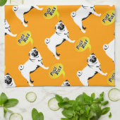 Pug Rules Theedoek (Gevouwen)