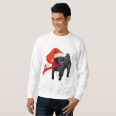 Pug Santa's Helper Trui (Voorkant volledig)