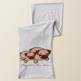 Pug Scarf Sjaal