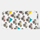 Pug - schattige hond met Kerstmis Case-Mate iPhone Case (Achterkant (horizontaal))