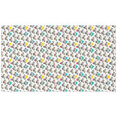 Pug - schattige hond met Kerstmis Tafelkleed (Voorkant (Horizontaal))