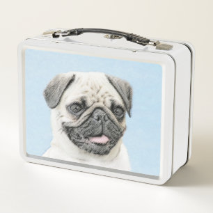 Pug schilderen - Kute Original Dog Art