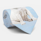 Pug schilderen - Kute Original Dog Art Stropdas (Opgerold)