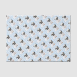 Pug schilderen - Kute Original Dog Art Tissuepapier