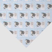 Pug schilderen - Kute Original Dog Art Tissuepapier (Detail)