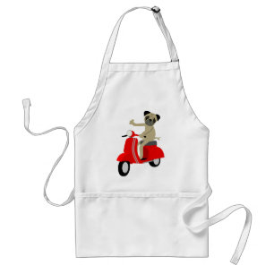 Pug scooter standaard schort