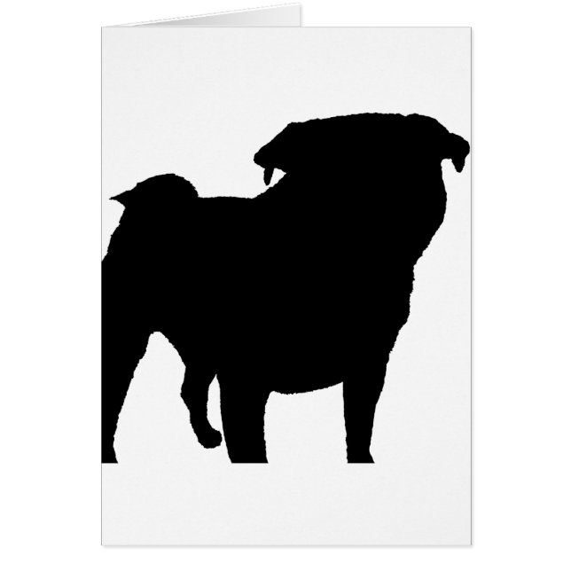 Pug Silhouette (Voorkant)
