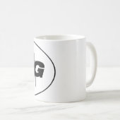 Pug Silhouette Mok (Voorkant rechts)