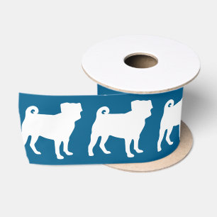 Pug Silhouette Puppy Baby shower Lint