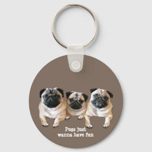 Pug Sleutelhanger