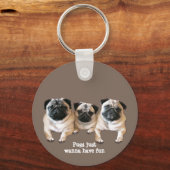 Pug Sleutelhanger (Voorkant)