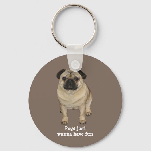 Pug Sleutelhanger (Voorkant)