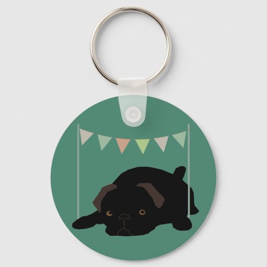 Pug Sleutelhanger (Voorkant)