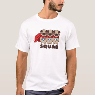 Pug Squad pugs naar het T-shirt van de reddingsMan
