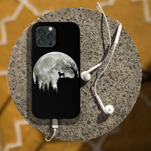 Pug Stand Op Berg Spooky Halloween Moon iPhone 13 Pro Max Hoesje